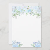 ANY AGE - Bloemen Verjaardagsfeestuitnodiging Kaart (Achterkant)