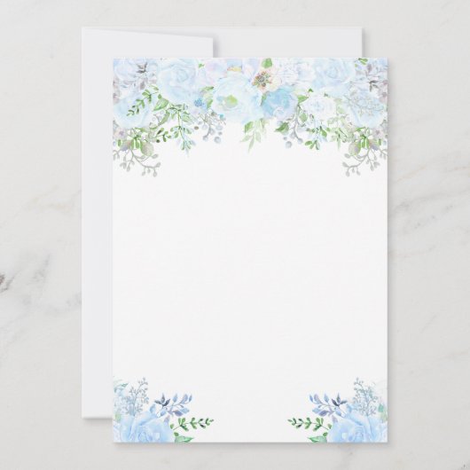 ANY AGE - Bloemen Verjaardagsfeestuitnodiging Kaart (Achterkant)