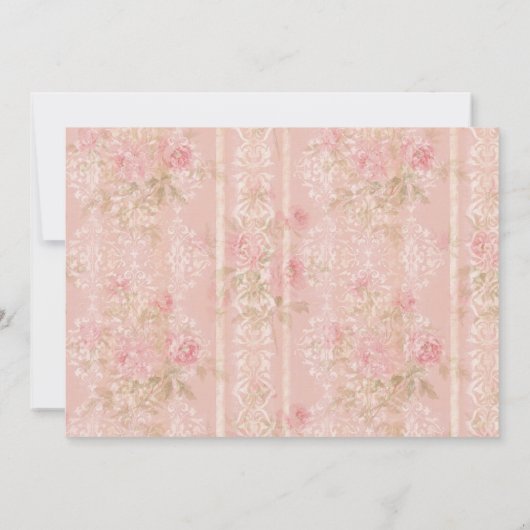 ANY AGE -  Bloementhee Verjaardagsuitnodiging Kaart (Achterkant)