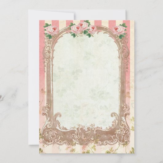 ANY AGE -  Bloementhee Verjaardagsuitnodiging Kaart (Achterkant)