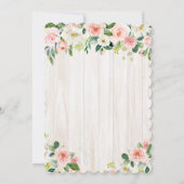 ANY AGE - Bunny Floral Verjaardag Uitnodiging (Achterkant)