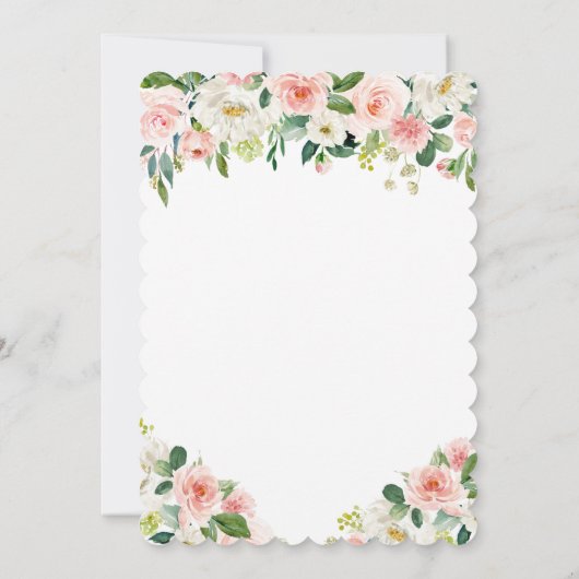 ANY AGE - Bunny Waterverf Verjaardagsuitnodiging Kaart (Achterkant)