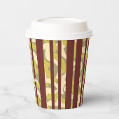 Any Age Camouflage Stripe Birthday Papieren Bekers (Links)