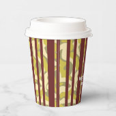 Any Age Camouflage Stripe Birthday Papieren Bekers (Rechts)