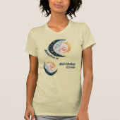Any Age Celestial Pyjama Verjaardag Geel T-shirt (Voorkant)