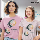 Any Age Celestial Pyjama Verjaardag Roze T-shirt