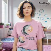 Any Age  Celestial Pyjama Verjaardag Roze T-shirt