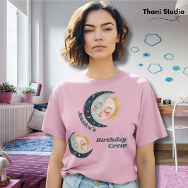 Any Age Celestial Pyjama Verjaardag Roze T-shirt