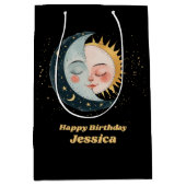 Any Age  Celestial Pyjama Verjaardag Zwart Medium Cadeauzakje (Voorkant)