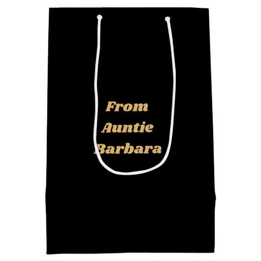 Any Age  Celestial Pyjama Verjaardag Zwart Medium Cadeauzakje (Achterkant)