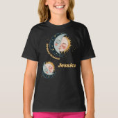 Any Age Celestial Pyjama Verjaardag Zwart T-shirt (Voorkant)