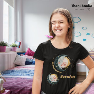 Any Age  Celestial Pyjama Verjaardag Zwart T-shirt