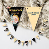 Any Age Celestial Pyjama Verjaardag Zwart Vlaggetjes