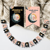 Any Age  Celestial Pyjama Verjaardag Zwart Vlaggetjes