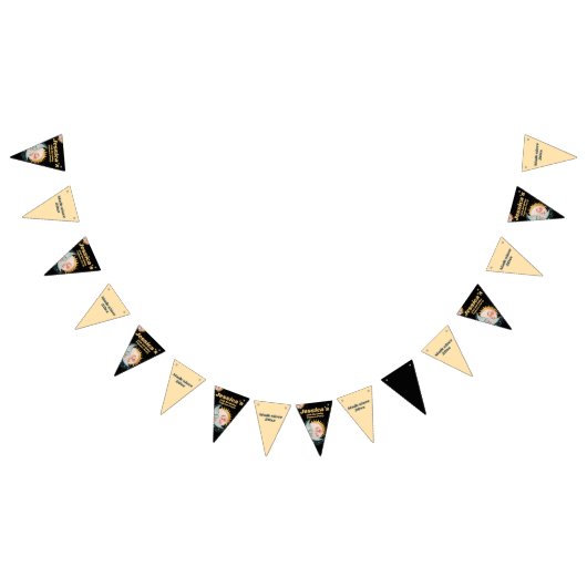 Any Age Celestial Pyjama Verjaardag Zwart Vlaggetjes (Alle)