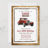 ANY AGE -  Classic Car Verjaardagsuitnodiging Kaart (Voorkant)
