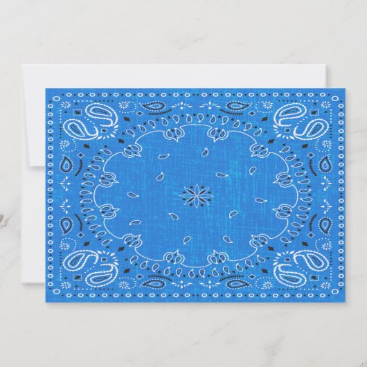 ANY AGE - Cowboy Verjaardag Foto uitnodiging (Achterkant)