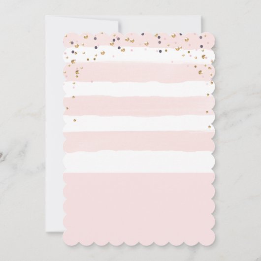 ANY AGE - Eenhoorn Bloemen Verjaardag Uitnodiging (Achterkant)