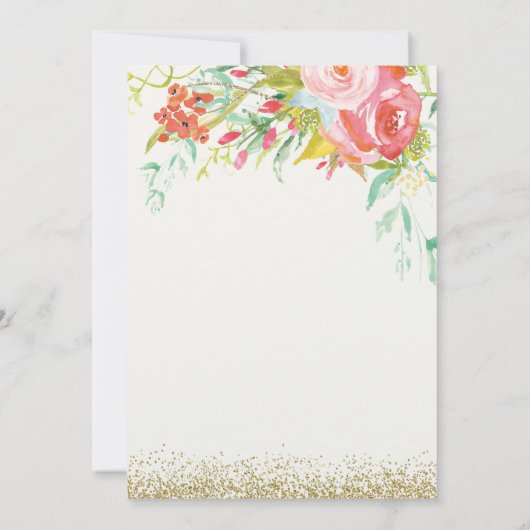 ANY AGE - Fairy Party Birthday Invitation Kaart (Achterkant)