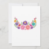 ANY AGE - Fiesta Floral Verjaardag uitnodiging (Achterkant)