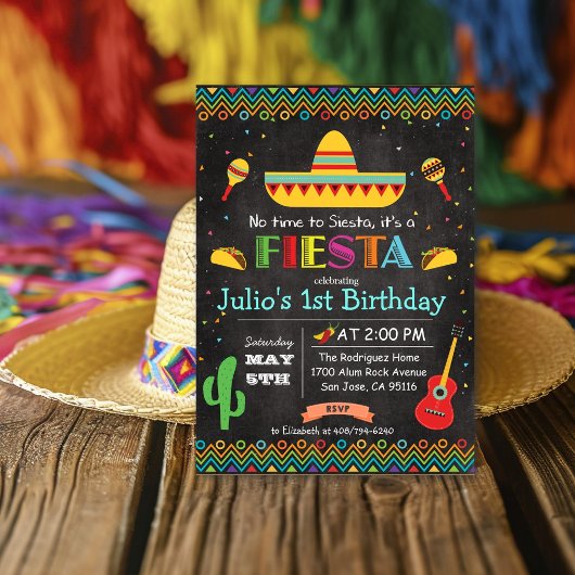 ANY AGE - Fiesta Mexicaanse Verjaardagskalk Uitnod Kaart