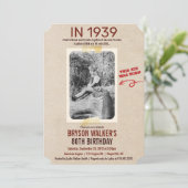 ANY AGE -  foto Verjaardagsuitnodiging Kaart (Staand voorkant)