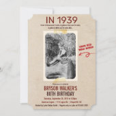 ANY AGE -  foto Verjaardagsuitnodiging Kaart (Voorkant)