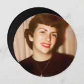 ANY AGE - Foto Vinyl Record Verjaardag uitnodiging (Voorkant / Achterkant)