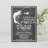 ANY AGE - Geviste Verjaardag Chalkboard Invitation Kaart (Staand voorkant)