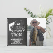 ANY AGE - Geviste verjaardagsfoto-uitnodiging Kaart (Staand voorkant)