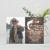 ANY AGE - Geviste verjaardagsfoto-uitnodiging Kaart (Staand voorkant)