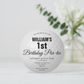 Any Age Golf Verjaardagsfeestje Golf Ball Kaart (Staand voorkant)