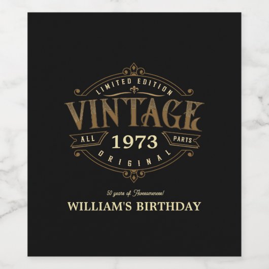 Any Age Handwerk Thema Wijn Etiket (Enkel label)