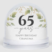 Any Age Happy Birthday Grandma Photo Sneeuwbol (Voorkant)