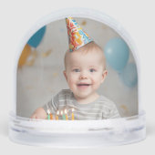 Any Age Happy Birthday Grandma Photo Sneeuwbol (Achterkant)