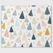 Any Age happy pastel birthday holiday Cadeaupapier (Vlak)