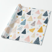 Any Age happy pastel birthday holiday Cadeaupapier (Uitgerold)