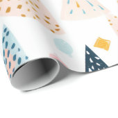 Any Age happy pastel birthday holiday Cadeaupapier (Rol Hoek)