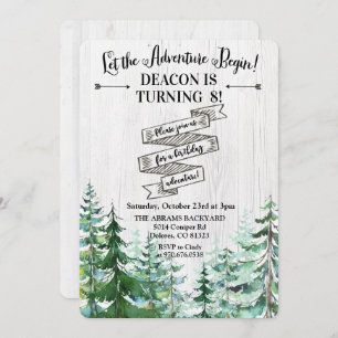 ANY AGE - Het avontuur begint verjaardagsuitnodigi Kaart