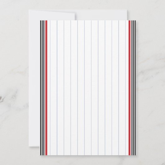 ANY AGE - Honkbal Verjaardagsfeestuitnodiging Kaart (Achterkant)