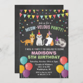 ANY AGE - Kat Kitten Verjaardagskalk Uitnodiging (Voorkant / Achterkant)