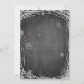 ANY AGE - Krijt Schaatsen Verjaardag uitnodiging (Achterkant)