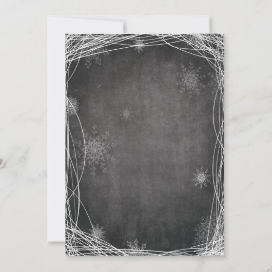 ANY AGE - Krijt Schaatsen Verjaardag uitnodiging (Achterkant)