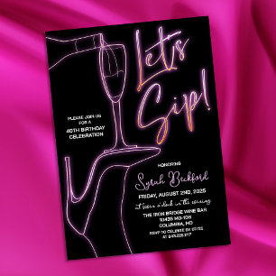 ANY AGE - Laten we nippen verjaardag uitnodiging