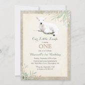 ANY AGE - Little Lamb Verjaardag uitnodiging (Voorkant)