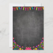 ANY AGE - Llama Bloemen Verjaardag Uitnodiging (Achterkant)