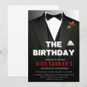 ANY AGE - Mannelijke verjaardagsfeestje Tuxedo uit Kaart (Voorkant / Achterkant)