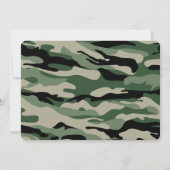 ANY AGE - Militaire Verjaardag Foto uitnodiging (Achterkant)