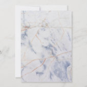 ANY AGE - Moderne Marmeren Verjaardag uitnodiging (Achterkant)