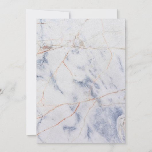 ANY AGE - Moderne Marmeren Verjaardag uitnodiging (Achterkant)